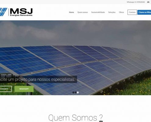 Rr agencia Digital - Site - MSJ Energia Solar