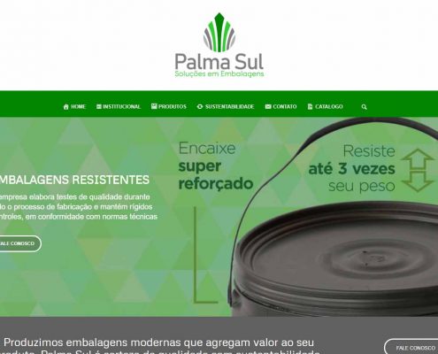 Rr agencia Digital - Site - Palma Sul Embalagens