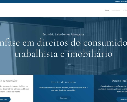 Rr agencia Digital - Site - Laila Gomes Advogados